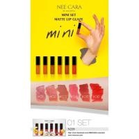 ราคา นีคาร่า ลิปกลอส NEE CARA LIP GLAZE MINI SET 6แท่ง 6สี (18441456616)