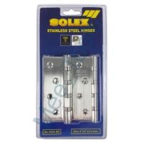 ราคา บานพับสแตนเลส Solex 4" 3ตัวชุด #4324SN (1721739846)
