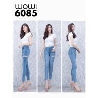 ราคา 6085 ป้ายWOW กางเกงยีนส์ยืด ทรงเดฟ (6499720549)