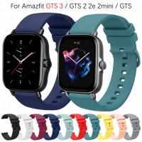 ราคา สายนาฬิกาข้อมือซิลิโคน 20 มม. แบบเปลี่ยน สําหรับ Huami Amazfit gts 4 3 / gts 2 2e 2Mini /4mini gts (19706730037)
