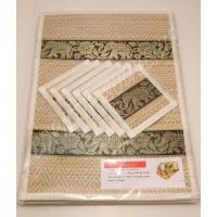 ราคา เซ็ตรองจาน-รองแก้วเสื่อกก 6 ที่ ของที่ระลึกไทย (841842358)