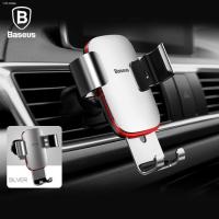ราคา Baseus Universal Car Phone Holder (สีเงิน Silver) ที่วางโทรศัพท์มือถือในรถยนต์ เสียบช่องแอร์แบบหนีบ อุปกรณ์จับยึดมือถือค (9393640595)