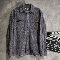 ราคา ผ้ามือสอง เสื้อเชิ้ตยีนส์แขนยาว (12695379778)