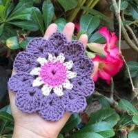 ราคา ที่รองแก้วไหมพรมถัก (made to order) งานสั่งทำนะคะ (19886494341)