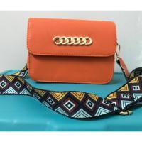 ราคา พร้อมส่ง กระเป๋าสะพาย สายสปอร์ต สีส้ม (5716732743)