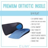 ราคา แผ่นรองเท้า Premium orthotic insole รุ่น 3/4 Flat W ซัพพอร์ตอุ้งเท้า อุ้งเท้าสูง ลดปวดเมื่อย รองช้ำ Cumi (6307776461)