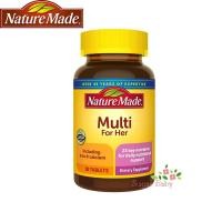ราคา Nature Made Multi for Her With Iron & Calcium 90 Tablets วิตามินรวมสำหรับผู้หญิง (1563191104)