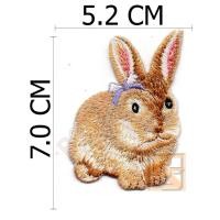 ราคา ตัวติดเสื้อ ตัวรีดเสื้อ อาร์ม Armpatch งานปักผ้า ลาย กระต่าย (7216697419)