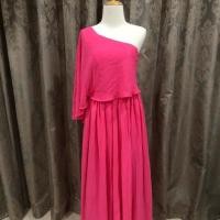 ราคา ชุดราตรียาว สีชมพูบานเย็น (1672035927)