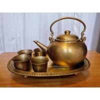 ราคา ชุดชาทองเหลือง ชุดใหญ่ (23020208383)