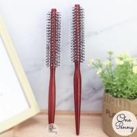 ราคา หวีไดร์ หวีม้วนผม สำหรับลอนและจัดแต่งทรงผม ด้ามทำจากไม้ พร้อมส่ง (17295592013)