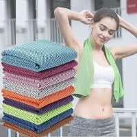 ราคา ผ้าเย็นซับเหงื่อ ออกกำลังกาย 30x80 cm. เช็ดเหงือ เย็นลดอุณหภูมิ (2384704916)