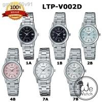 ราคา ❈✤Casio LTP-V002D นาฬิกาผู้หญิง สายแสตนเลสแท้ รับประกัน 1 ปี LTPV002D LTPV002 LTP-V002D-7A, (10345570022)