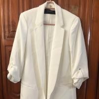 ราคา เสื้อสูทสีขาว ยี่ห้อ zara แท้ (910073313)