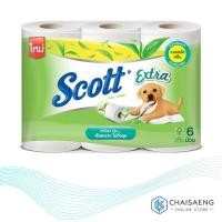 ราคา (แพ็ค 6 ม้วน) Scott Extra Natural Roll Tissue สก๊อตต์® เอ็กซ์ตร้า กระดาษชำระ กลิ่นเนเชอรัล คลีน (3938048701)
