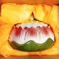 ราคา กระถางธูปขด กระถางกำยาน เตาจุดกำยาน กระถางธูปทรงดอกบัว เซรามิกดินเผาคุณภาพแข็งแกร่งสวยงาม ของตกแต่งบ้าง 陶瓷香炉 (10923592078)