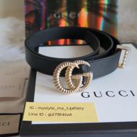 ราคา Gucci Belt (Double G) ขนาด 2.5 นิ้ว (เอว 34”/85 cm) (7112295840)