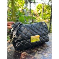 ราคา MICHAEL KORSกระเป๋าสะพาย หนังสีดำสายหนัง (25257952124)