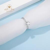 ราคา Moissanite แหวนเงินแท้เพชรโมอีส1.0 กะรัตแหวนเพชรแหวนของขวัญ Ring ♥True Love♥ แหวนเงินแท้ 925 ทองคำขาว18K (5870824787)