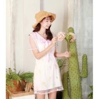 ราคา เดรสผ้ามุ้ง ดีเทลปักลายน้องหมู&อวกาศ ทรงน่ารัก งานป้าย แบรนด์ Macaron (2302741677)