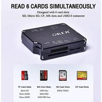 ราคา ตัวอ่านการ์ด เมมโมรีการ์ด อุปกรณ์อ่านการ์ด ALL IN ONE USB2.0 รุ่น C-2004 Card Reader (9315411661)