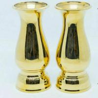 ราคา แจกันทองเหลือง แจกันอ้วน ทองเหลืองแท้ (คู่) (6338199143)