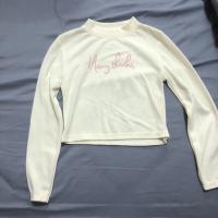 ราคา เสื้อครอปแขนยาวคอเต่าสีครีม(มือสอง) (7650074847)