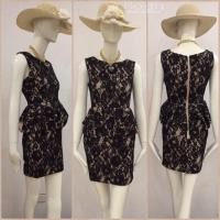 ราคา ผ้าลูกไม้เนื้อหนาทรงเข้ารูปแขนกุด (4508162)