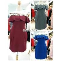 ราคา เดรสระบายเปิดอก สาวอวบ (376372509)