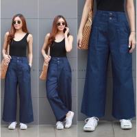 ราคา กางเกงขากระบอกผ้ายีนส์ฟอก ทรงขากระบอกใหญ่กระเป๋าถักเปีย กางเกงยีนส์ฟอกขากระบอกใหญ่ กางเกงขากระบอกผู้หญิง กางเกงขายาวหญิง (15087172027)