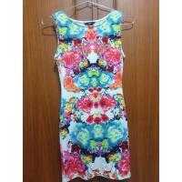 ราคา ชุดเดรสสั้นวินเทจ ผ้ายืดลายดอก H&M (มือสอง) (11676957869)