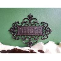 ราคา ป้ายwelcome เหล็กหล่อ สไตร์ยุโรป (12015890490)