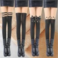 ราคา พร้อมส่ง ถุงน่องกันหนาวลายแมว ถุงน่องกันหนาว รุ่นลาย (1633097137)