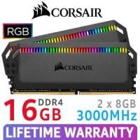 ราคา 16GB (8GBx2) DDR4/3000 RAM PC (แรมพีซี) CORSAIR DOMINATOR PLATINUM RGB Warranty LT (1927863707)