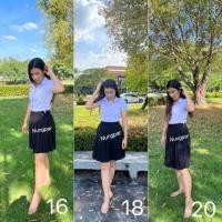 ราคา กระโปรงนักศึกษา กระโปรงพลีทจีบเล็ก จีบใหญ่ จีบทวิส ความยาว 16-38 นิ้ว เอว free size สุดคุ้มแน่นอนรับประกันเนื้อผ้า (19962159575)