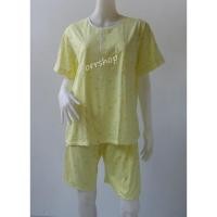 ราคา ชุดนอนผู้ใหญ่ ไซส์ฟรีไซส์ F แขนสั้น ขาสั้น ผ้ายืด (แบบคอกลม กระดุม 2 เม็ด) (8009134635)