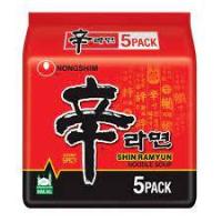 ราคา >>ส่งจากไทย>>บะหมี่กึ่งสำเร็จรูปรสเผ็ด / Nongshim Shin Ramyun 신라면  - แพ็ค 5ซอง 600g (10009520921)