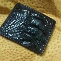 ราคา crocodile. wallet กระเป๋าหนังแท้จระเข้สีน้ำตาลเข้มdark brown (7597736609)