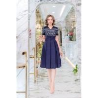 ราคา ชุดเดรสทรงจีบทวิตผ้าฝ้ายหมักโคลนพิมพ์ลายไทย งานอัดกาวทั้งชุด ซิปหลัง แขนทรงยกจีบ กระโปรงผ้าฝ้ายหมักโคลน แต่งกระดุมหน้า (18543887769)