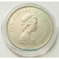 ราคา เหรียญ 1 dollar Hongkong 1980 Queen Elizabeth the Second *ผ่านใช้* (22203348797)