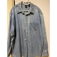 ราคา เสื้อเชิ้ตยีนส์ oversized ยี่ห้อ GAP มือสอง ของแท้ (22635458607)