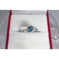 ราคา แหวนพลอยเพทายแท้ สีฟ้า (10416249081)