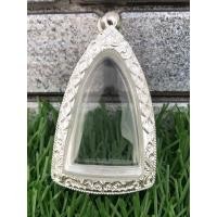 ราคา กรอบเงิน ตลับพระ กรอบพระ กรอบรูปหล่อ รูปหล่อ องค์ลอย เงินแท้80%  หลวงปู่ทวด หลวงพ่อเงิน ขนาด สูง 4.6 cm กว้าง 2.8 cm (4559502132)