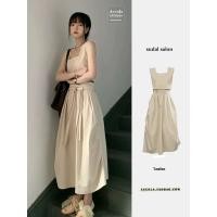 ราคา ใหม่ชุดเซ็ท 2ชิ้น(ขายแยก)เสื้อกล้ามแขนกุด+กระโปรงยาว, เสื้อครอป หลวม สไตล์เรโทร เหมาะแก่การเดินทาง (24169350212)