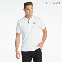 ราคา ELLE HOMME POLO | เสื้อยืดโปโลคอจีน แขนสั้น แต่งเทปลายธงชาติฝรั่งเศส สีขาว | W8K904 (25263314847)