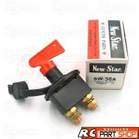 ราคา สวิทช์ตัดไฟแบตเตอร์รี่รถยนต์ 12V-24V ยี่ห้อ NEW-STAR (SW-36A) Heavy-Duty รุ่นตัวใหญ่ เหมาะกับการใช้งานหนัก (17769992440)