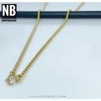 ราคา G-632 สร้อยคอสแตนเลส กว้าง2.0mm ยาว14-24นิ้ว สร้อยสแตนเลสห้อยพระ สร้อยสแตนเลสลายผ่าหวายทองเลเซอร์ ไม่ลอกไม่ดำ (11455401859)