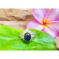 ราคา แหวนไพลินทองแท้งานโบราณ (11050148553)