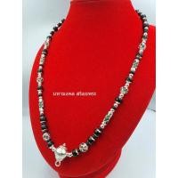 ราคา SK009 สร้อยปะคำ ไม้พญางิ้วดำ สวย ๆ หัวขุนแกะลาย 18 มิล แต่งกับไม้งิ้วดำ และไม้พยุง สวย ๆ พุทธคุณในตัว สร้อยกะลา (9277155697)
