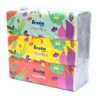 ราคา [ขายดี] Festa Besta กระดาษเช็ดหน้า"เฟสต้า''ซ๊อฟแพ็ค 150 แผ่น (แพ็ค3) (8648987512)